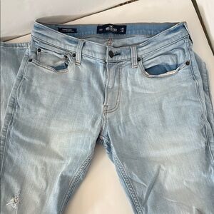 Hollister Men's Sky Blue Slim Jeans